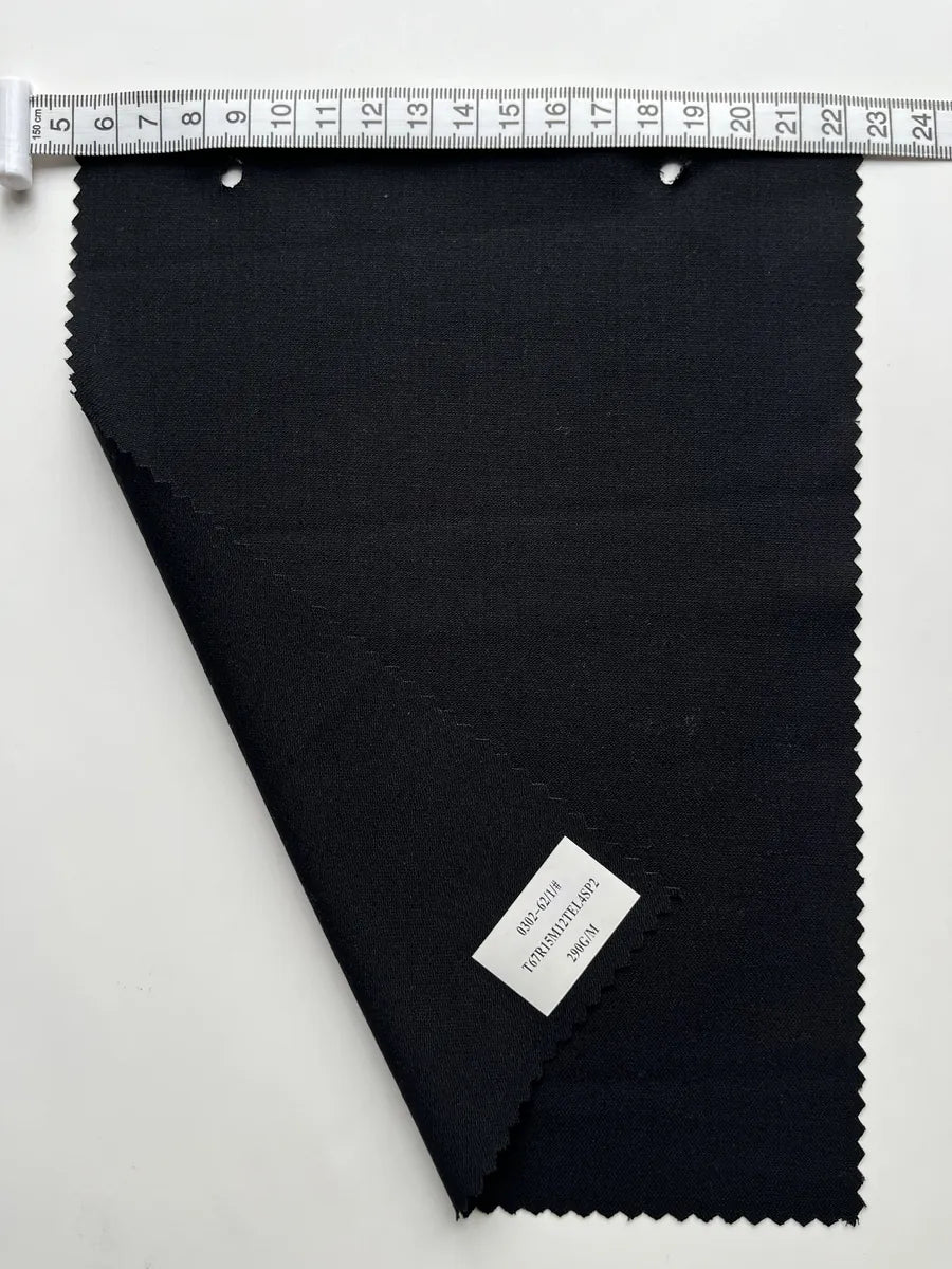 Midnight Navy Stretch Woven Suiting Fabric 290G/M
