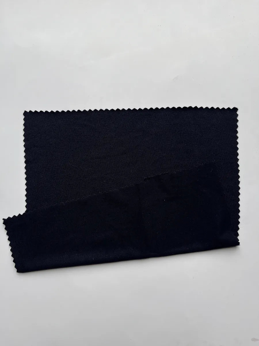 Black Bamboo Spandex Stretch Knit Fabric | 200GSM