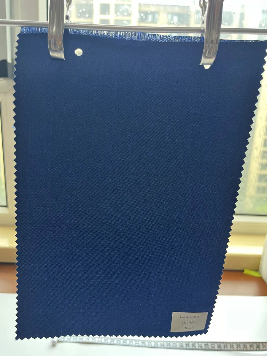 Pinstripe TR Woven Suiting Fabric 320GSM | Bulk Business Attire