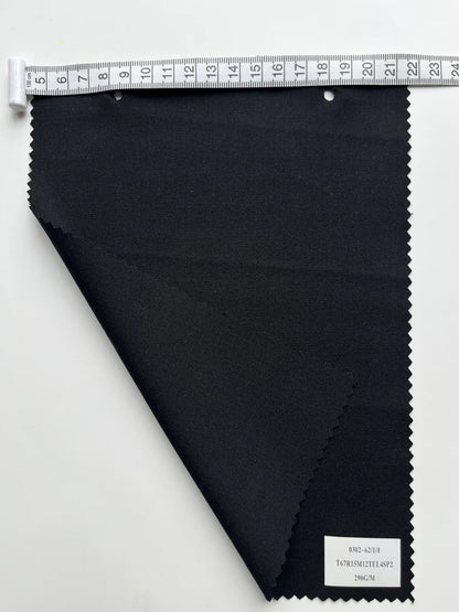Midnight Navy Stretch Woven Suiting Fabric 290G/M