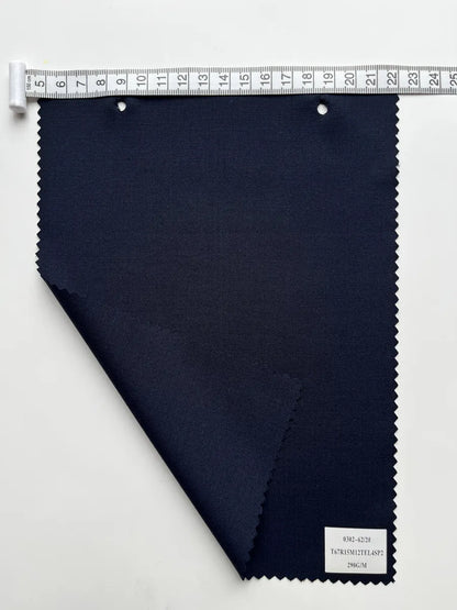 Midnight Navy Stretch Woven Suiting Fabric 290G/M