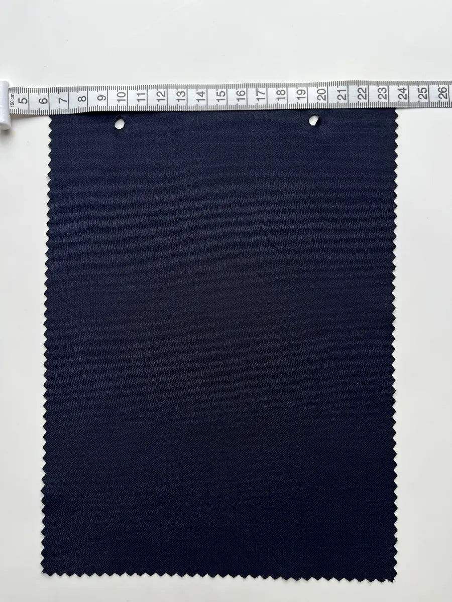 Midnight Navy Stretch Woven Suiting Fabric 290G/M