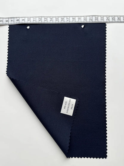 Midnight Navy Stretch Woven Suiting Fabric 290G/M