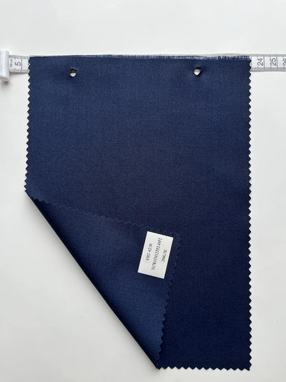 Midnight Navy Stretch Woven Suiting Fabric 290G/M