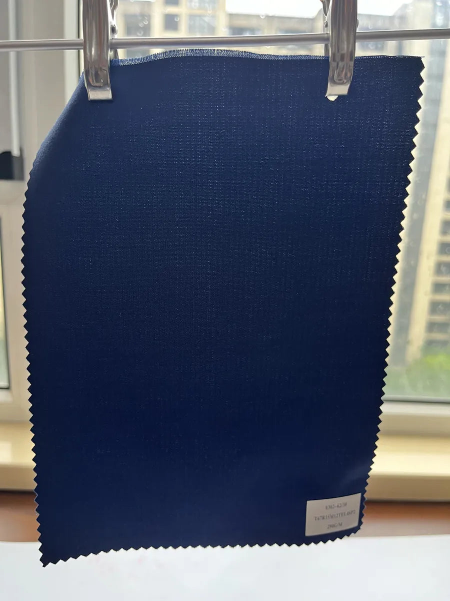 Midnight Navy Stretch Woven Suiting Fabric 290G/M