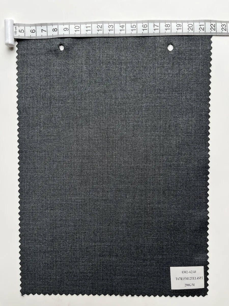 Midnight Navy Stretch Woven Suiting Fabric 290G/M