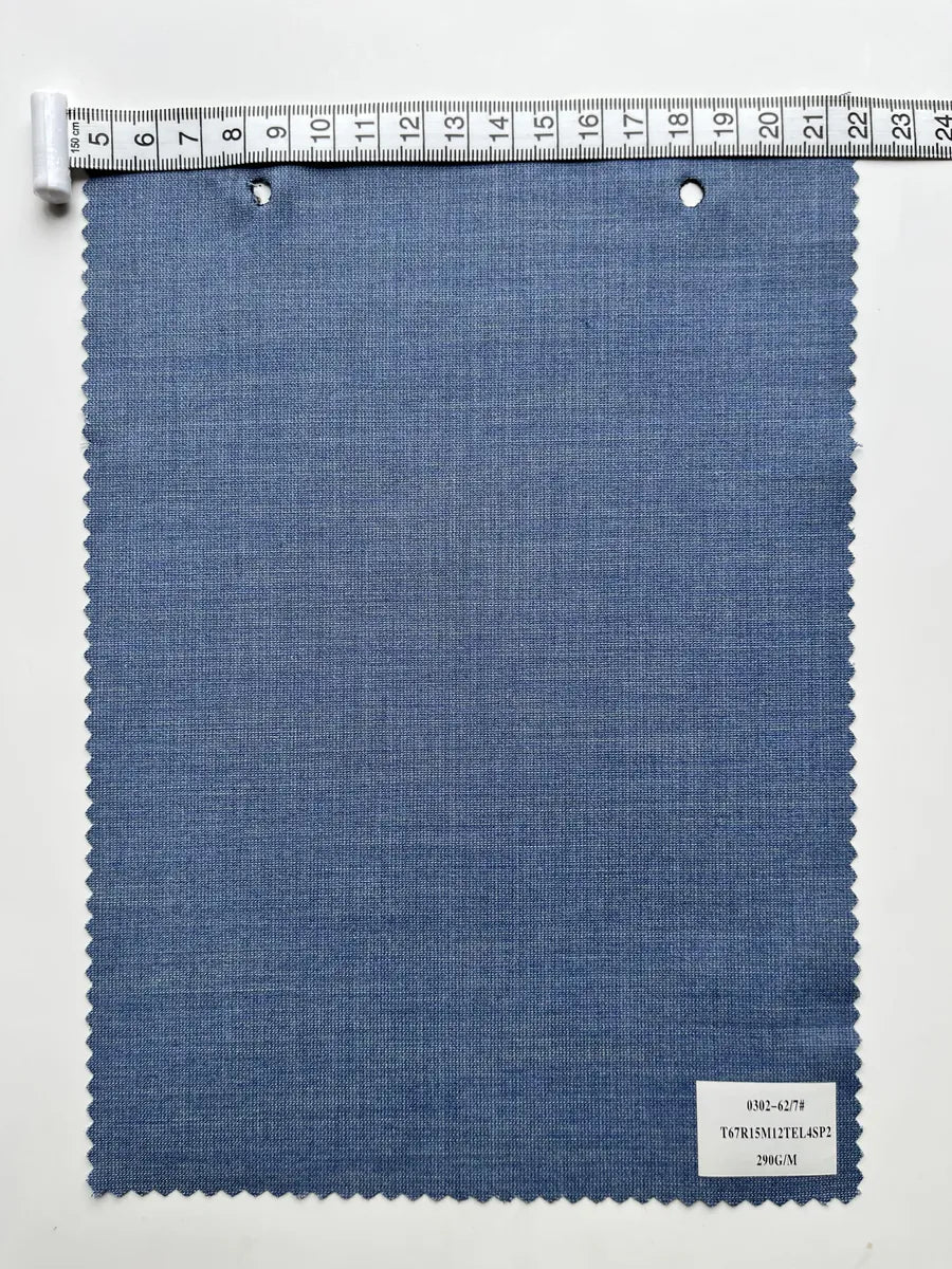 Midnight Navy Stretch Woven Suiting Fabric 290G/M