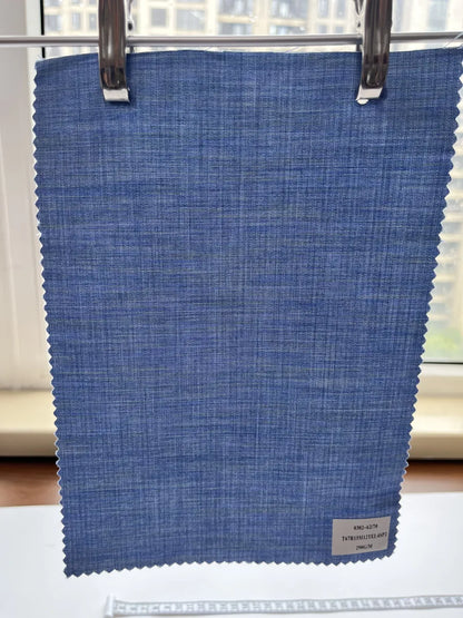 Midnight Navy Stretch Woven Suiting Fabric 290G/M