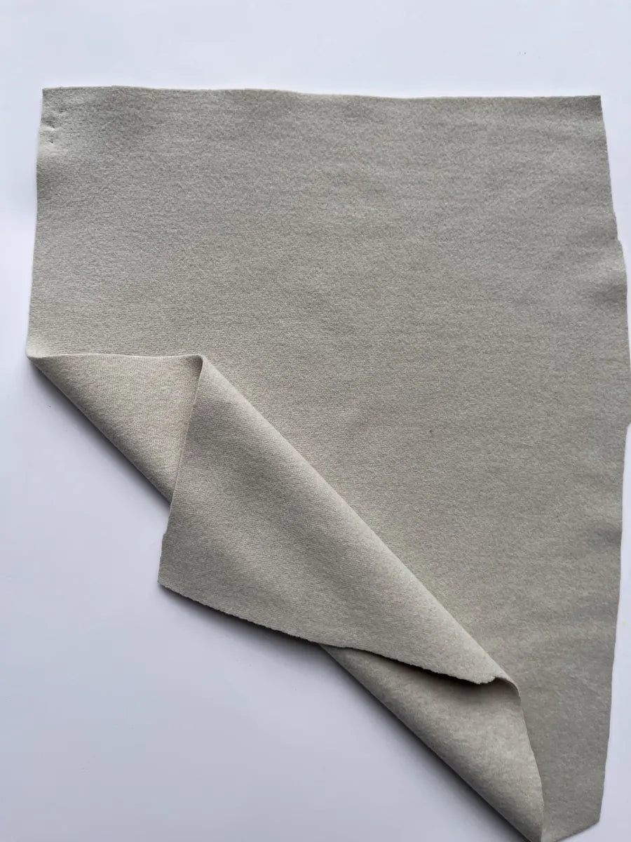 Light Grey Brushed Warm Knit Fabric 250G/M