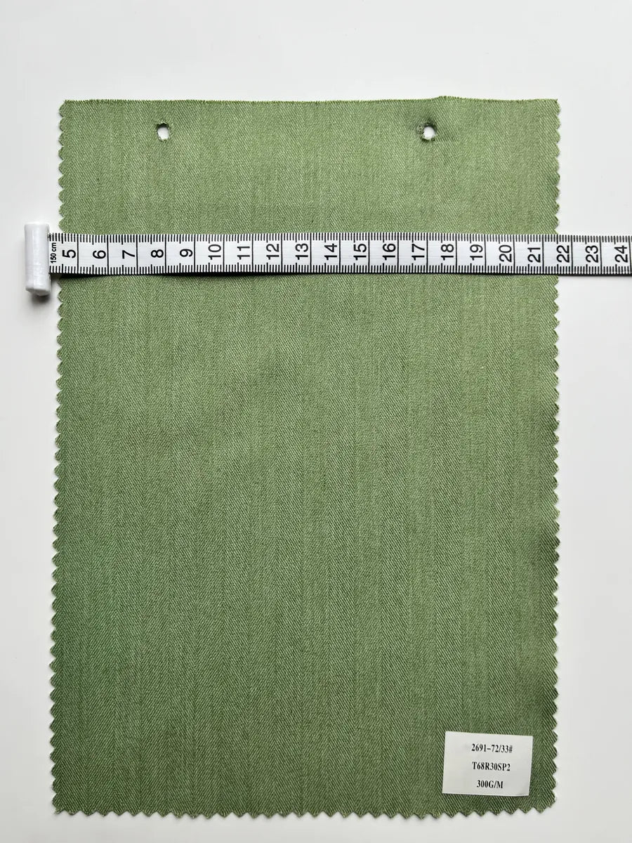 Charcoal Black Herringbone Woven Suiting Fabric 300G/M