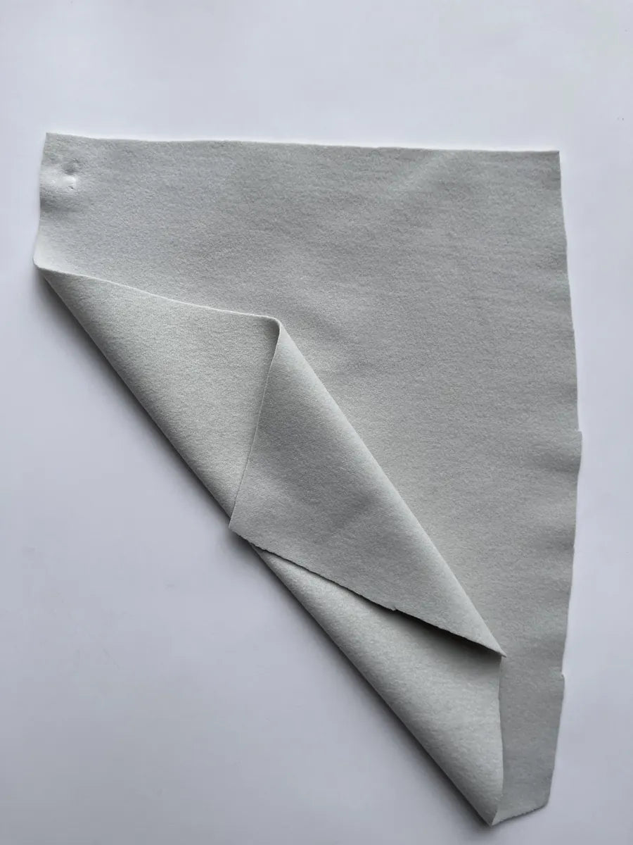 Light Grey Brushed Warm Knit Fabric 250G/M