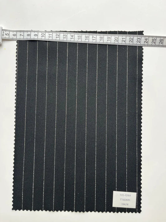 Charcoal Gray Herringbone Woven Suiting Fabric 370G/M