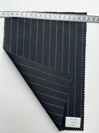 Herringbone TR Woven Suiting Fabric 370GSM - Classic Tweed-Look Suiting Material