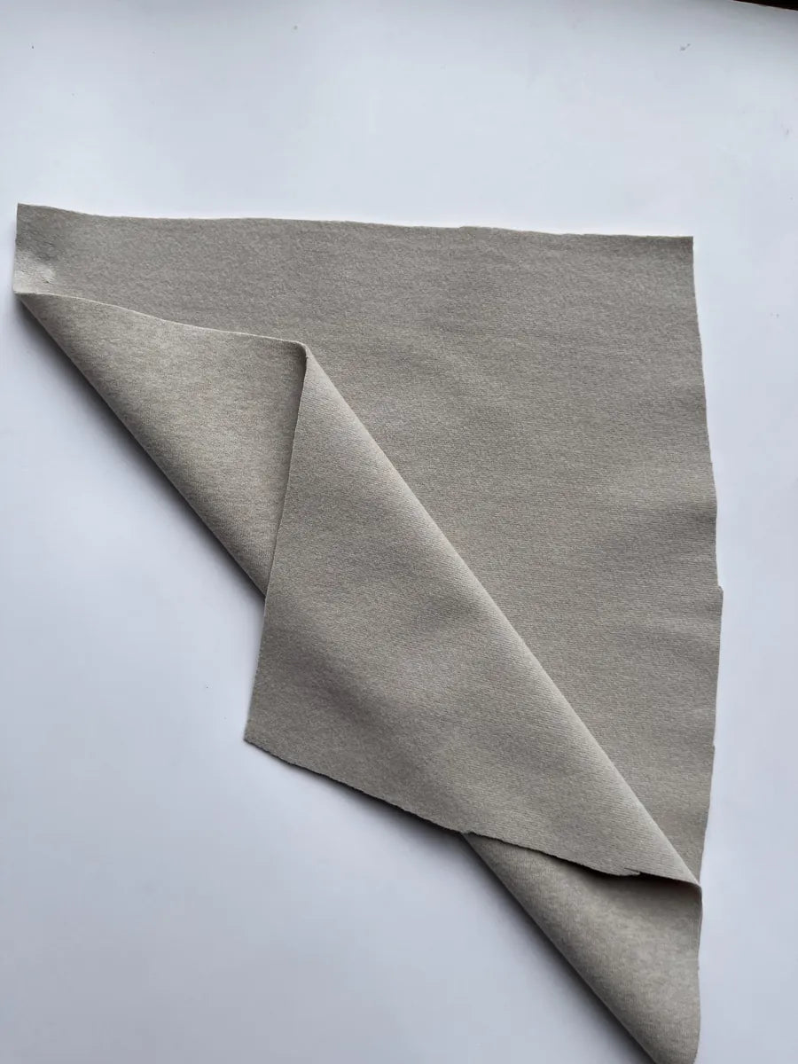 Light Grey Brushed Warm Knit Fabric 250G/M