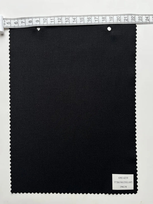 Midnight Navy Stretch Woven Suiting Fabric 290G/M