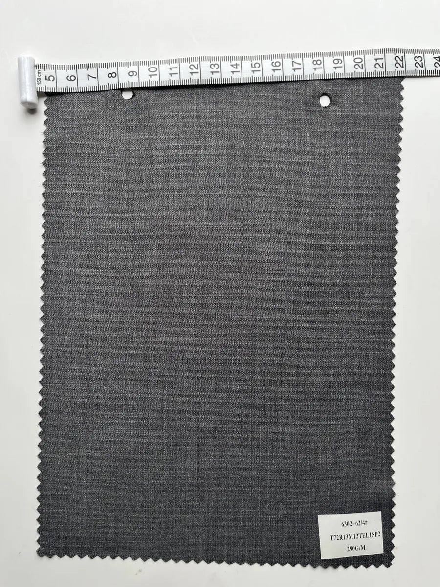 All-Season Stretch TR Woven Suiting Fabric 290GSM - Breathable Office Wear Fabric