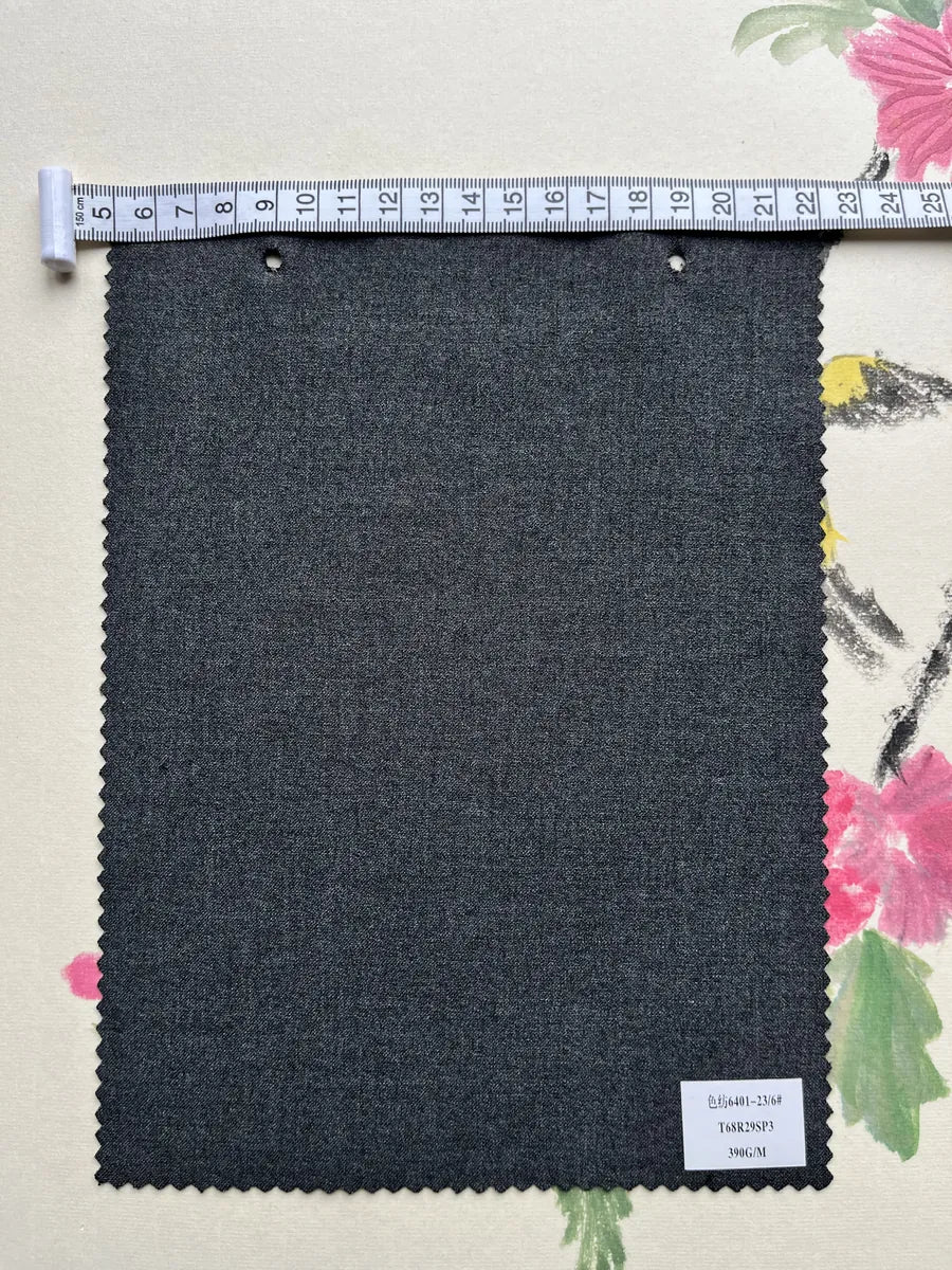 Heavyweight Stretch TR Woven Suiting Fabric 390GSM - Thick Twill Apparel Textile