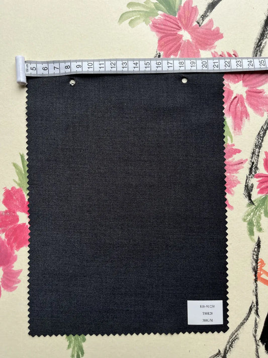 Midnight Navy Woven Suiting Fabric 380G/M