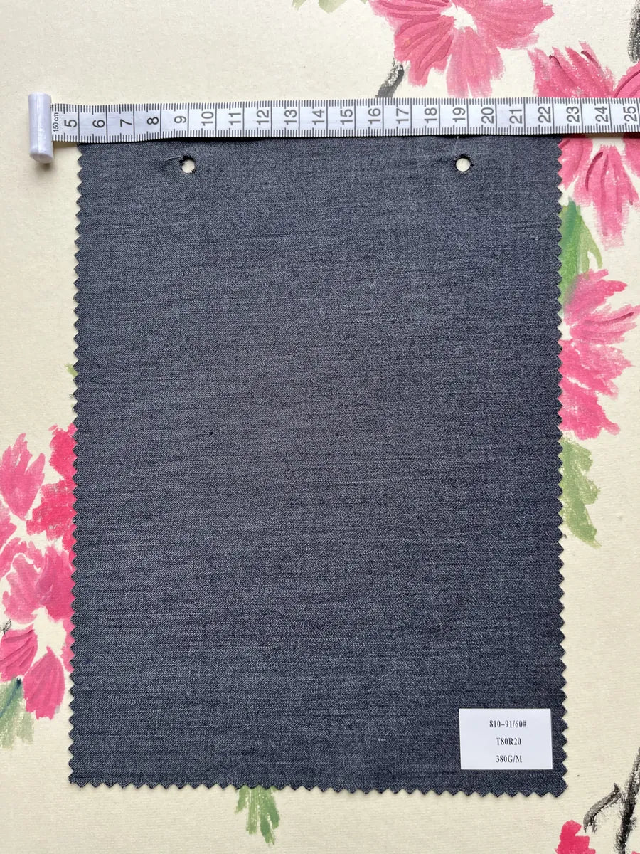 Midnight Navy Woven Suiting Fabric 380G/M