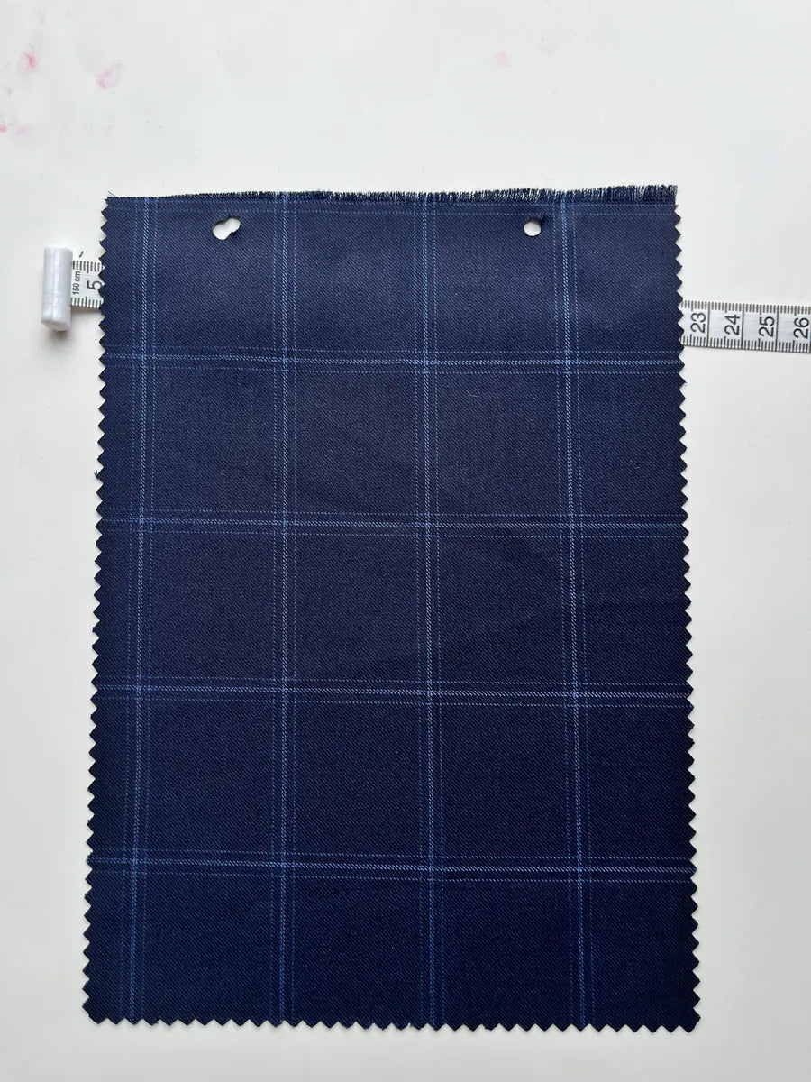 Yarn-Dyed Plaid TR Woven Suiting Fabric 320GSM - Classic Checked Suit Fabric Custom