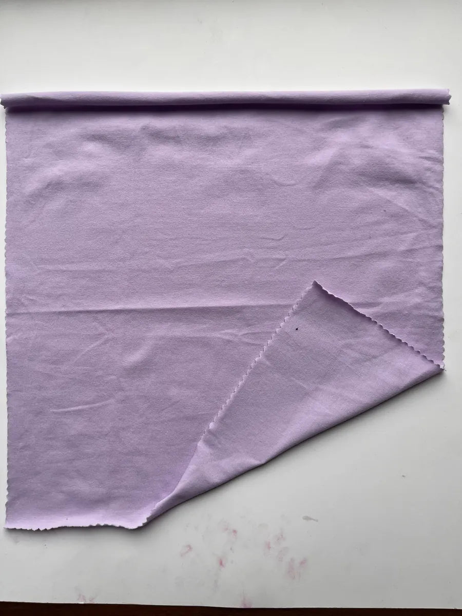 Lavender Combed Cotton Stretch Jersey Fabric | 170GSM