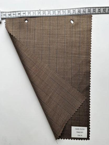 Pinstripe TR Woven Suiting Fabric 320GSM | Bulk Business Attire