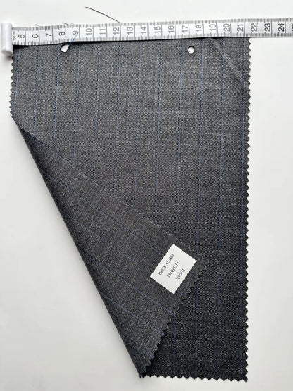 Pinstripe TR Woven Suiting Fabric 320GSM | Bulk Business Attire